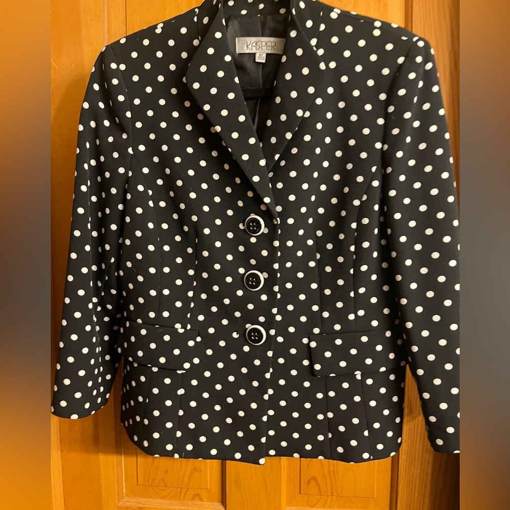 KASPER BLAZER Polka Dot 8P